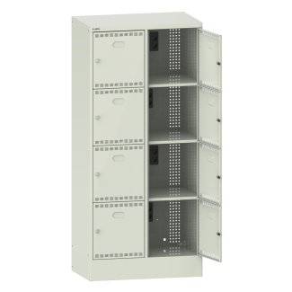 Bild 1: Akku-Ladeschrank (BxTxH) 810x585x1795mm 2x4 Fächer Typ GB R9002