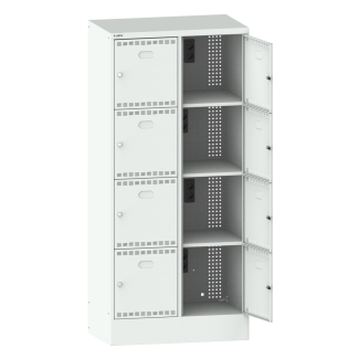 Bild 1: Akku-Ladeschrank (BxTxH) 810x585x1795mm 2x4 Fächer Typ GB R7035