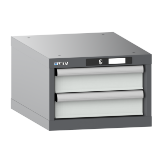 Bild 1: Schubladenschrank 18x27E (BxTxH) 411x572x283mm RFID Lock N6502/R7035