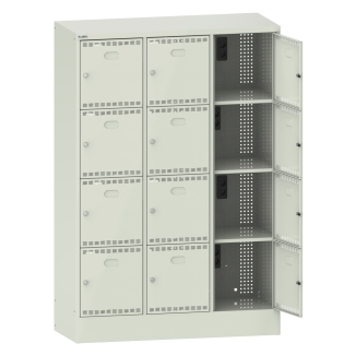 Bild 1: Akku-Ladeschrank (BxTxH) 1205x585x1795mm 3x4 Fächer Typ CH R9002